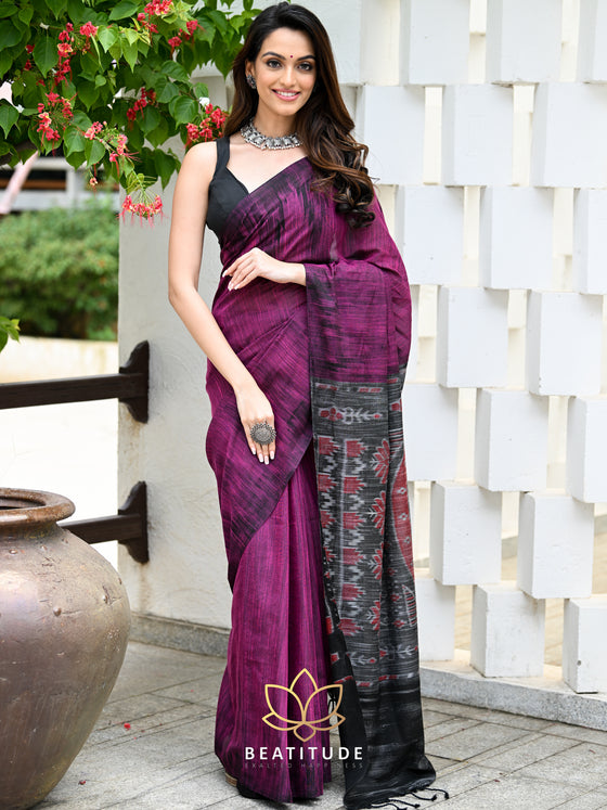 Ikat hot sale cotton saree