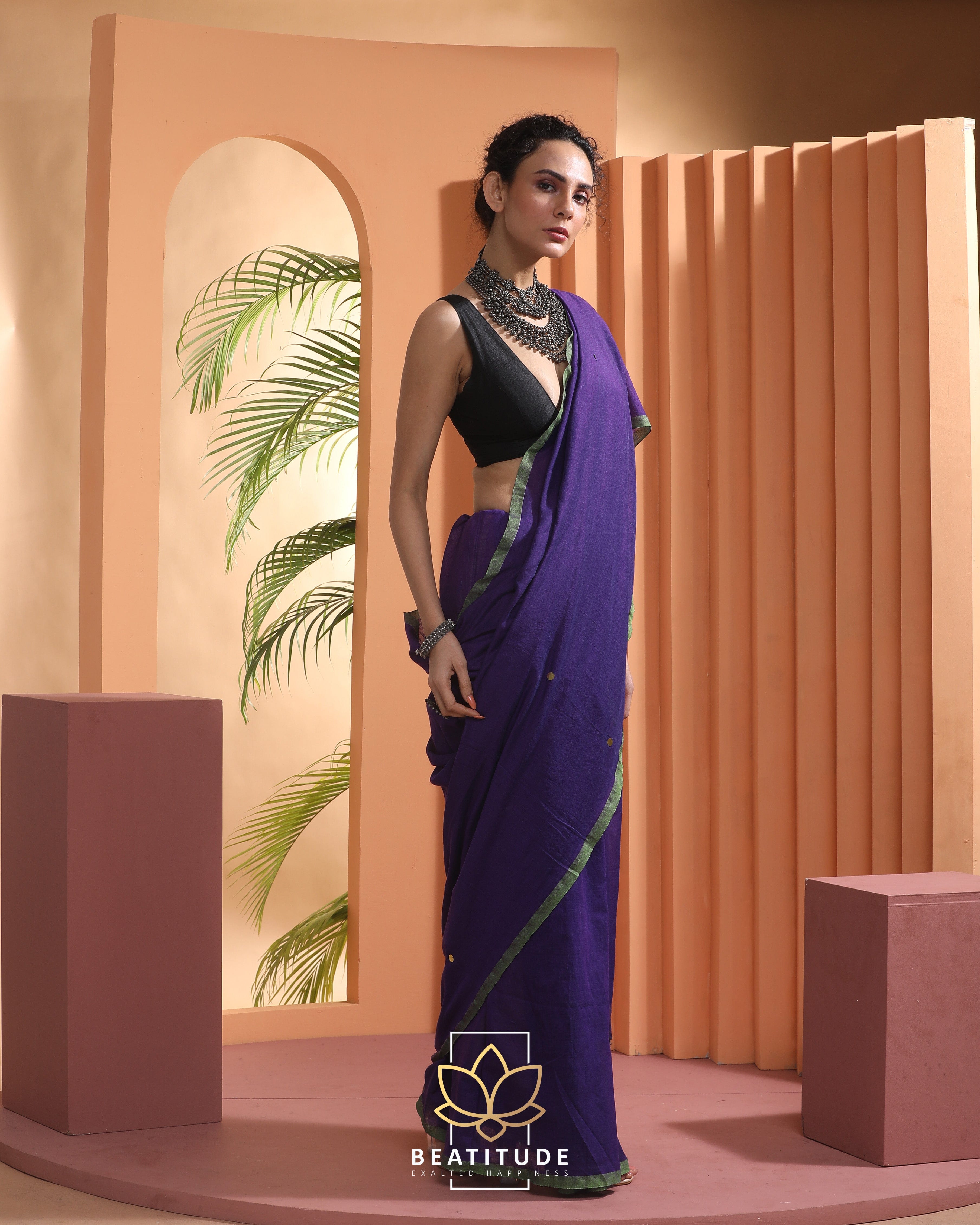 Bollywood, Designer, Festive, Party Wear Purple and Violet color Georgette  fabric Saree : 1806012