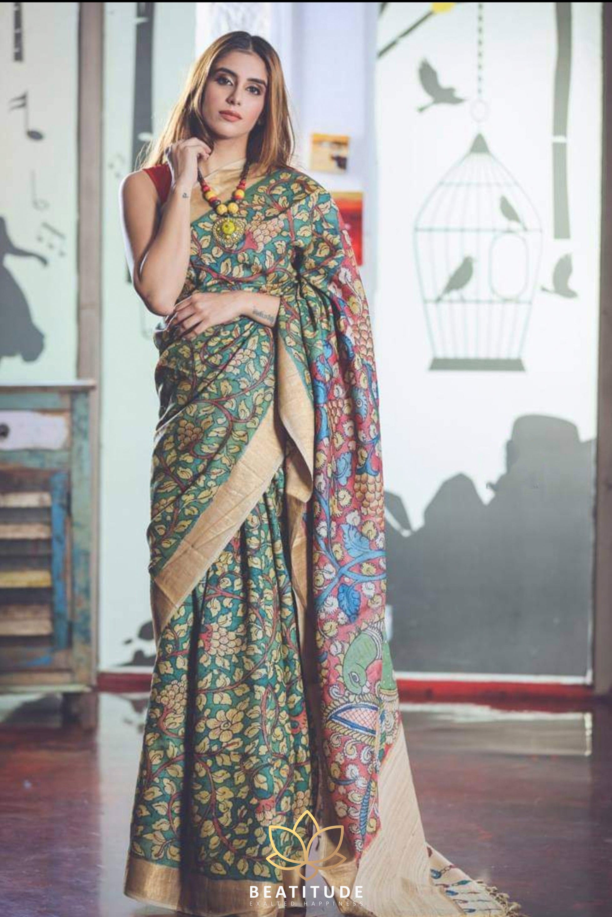 Kashmiri Pashmina Sarees Online Shopping With Price